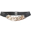 Belts European Fashion Metal Chain Link Waistband For Women Autumn Female Coat Shirt Dress Elastic Strech Strap Slim Corset Girdle