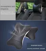 Подушки сидений 2pcs упаковывают подушки для шеи автомобиля обе стороны кожаные подголовники для облегчения боли на головы.