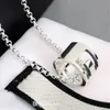 Classic Pendants gold love Necklace Designer AG 925 fashion silver plated letter Luxury simple heart Titanium Valentine Day lovers chain jewelry woman men wedding