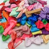 10pcslot Solid Color Grosgrain Ribbon Bowknot Toddler Hair Clips Handmade Bows Baby Girls Barrettes Bangs Hairpins Po Props 220602