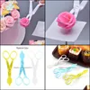 Outils de pâtisserie, ustensiles de cuisson, cuisine, Bar à manger, maison jardin, ciseaux en plastique, bricolage crème fleur transfert Li Dhued