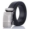 2022 Hot Men Belts Head Buckle Silver Leisure Business Accessories Automatic Ratchet Luxury Fashion Pu Leather