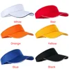 Unisex Empty Top Visor Cap Women Sunscreen Hats Man Cotton Snapback Cap Adjustable Running Tennis Golf Hats HCS153