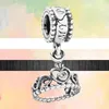 Fit Pandora Charms 925 Браслет -бусинка Оригинальная коробка Цвет луны звезда цветочные мальчики девочка Семейство европейские украшения шарма