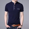 Polo d'été à manches courtes pour hommes, col rabattu, mode décontractée, Slim, respirant, couleur unie, Business, s 5XL, 220614