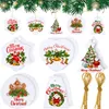 Noël Sublimation Céramique Ornement Sublimation Blanc Arbre Suspendu Blanc Pendentif Arbre Coeur Cloche Flocon De Neige Porcelaine