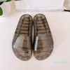 2022 nouvelle gelée femmes chaussures classique mode pantoufles décontractées couleur transparente antidérapant sandales taille 35-41 222