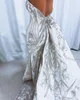 Robe de mariée moelleuse de luxe 2023 Perles de cristal chérie robes de sirène nuptiale fabriquées sur mesure