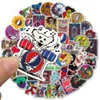 Waterproof sticker 50PCS Cool Grateful Dead Stickers for Car Bike Motorcycle Laptop Luggage Phone Case Guitar Vinyl Decal Rock Music Sticker Bomb Car stickers