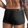 Underpants Summer Big Scrotum Bag Underwear Men Drawstring Ice Silk Boxers Separation Penis Hole Extended Sex Time ShortUnderpants
