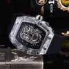 Watches Wristwatch Designer Luxury Mens Mechanical Watch Brand Wrist Skull Skeleton Diamond Style Male Casual Sport Lucency Business Rubber