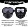 2022 Nyaste utomhusglasögon Motorcykelskyddsredskap Flexibel Cross Helmet Face Mask Motocross Windproof Goggles ATV Eyewear UV Protection Solglasögon