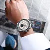Męskie zegarki Curren Fashion Stael Stal Top Marka Luksusowa swobodna chronograf kwarcowa zegarek dla mężczyzn 220530