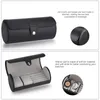 Watch Boxes & Cases Quality Leather Display Box Roll 2 Slot Wristwatch Ring Earring Necklace Jewelry Storage Case Travel Pouch Organizer