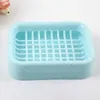 Soap Dishes Box Kitchen Double Grid Drain Boxes High-quality Plastic Dish Storage Basket Bathroom Organizer