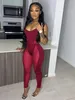 Summer Mesh See Through Tracksuits For Women Sleeveless Sling Romper And Slim Splicing Pants Sexy Nightclub 2 Piece Sets H0104