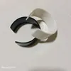 Moda semplice braccialetti acrilici a faccia larga in bianco e nero catena a mano popolari accessori per braccialetti in paesi europei e americani