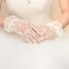 Bow Bridal Gloves Bröllop Tillbehör Mode Kvällshandskar Lace Bowtie Bride Glove