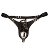 NXY Bondage Novo Masculino Dispositivo Gaiola de Castidade Pnis Calas Sexy Cueca Bloqueio Adulto Ertico Couro Galo Anel Sexo Brinquedos para O 0418