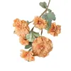 Один из искусственных цветов с длинным стеблем европейский хризантема (6 голов/кусок) 30 дюймов моделирование гербера для свадебных центральных элементов
