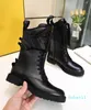 2022 Luxury Designer Force Boots Black Leather Chelsea Boots Booties