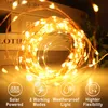 10m 20m 30m Lampada a solare Lights Outdoor Lights Firy Christmas Christmas Garland Garden Decor -Waterproof 220429