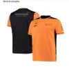 F1 Summer T-shirt Formula one Mclaren Team Polo Shirt Oversized T-shirts Loose Lapel Short Sleeve Digital Trend Sports Racing Tshirts 4P2W