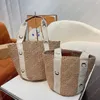 Raffia Handbag Women Basket Straw Tote Woody Hobo Beach Bags Designer Bucket Bag Designers Womens Handbags Luxurys Totes Purses 2204082