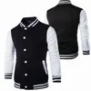Hoodies MenBoy Baseball Jacke Mode Design Weinrot s Slim Fit College Varsity Harajuku Sweatshirt 220808