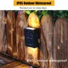 Smart Solar Led Outdoor Light Waterproof Garden Decor Lampor för balkong Courtyard Street Wall Lights Outdoor Lamp