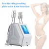 EMS Cryo Plate Cryotherapy Slimming Machine Massager 4 Lipo Pads Cryolipolysis Body Shaping Cellulite Reduction Fat Freeze Beauty Machines