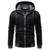 Men's Vests Men Hoodies Winter Thick Warm Fleece Zipper Coat Sportwear Male Streetwear Sweatshirts Men#g Kare22