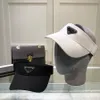 Designer Visors Solid Caps Trendy Hat Leisure Letter Cap Novelty Black and White 2 Colors Design for Man Woman Top Quality