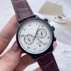 2022 New Five Stitches Luxury Mens Watchesすべてのダイヤルワーククォーツウォッチ高品質のトップブランドクロノグラフ時計革ストラップ273a