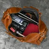 Plunjezakken Luufan Vintage mannen Echt Leer Reizen Vrouwen Duffle 50cm Big Size Bagage Bgs Voor Mannelijke HandbagDuffel