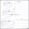Baking Pastry Tools Bakeware Kitchen Dining Bar Home Garden 1 Set 11Pcs Round Cake Discs Acrylic Scrapers Dh0Uh