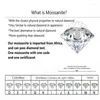 Anillos de cl￺ster Silver 925 platino original 1 prueba de diamante pasada d color anillo moissanite redondo brillante cortado gemstone ring cluster