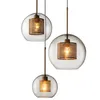 Hanglampen Postmoderne Noordse ijzeren glazen bubbels LED -lichten voor eetkamer keuken restaurant ophanging luminaire lamp Industrialpendan