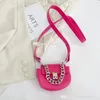 Little girl candy colors mini purse fashion kids Metal Chain crossbody bag 2022 Korean childrensingle shoulder zero wallet F1182