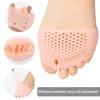 Chaussettes Bonneterie Coussinets métatarsiens en silicone à l'avant-pied Soulagement de la douleur Ortics Massage des pieds Protecteur anti-dérapant Talon haut Coussin élastique CareSocks