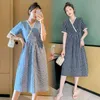Robe brodée d'été pour femmes enceintes Fashion Loose J220628
