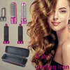 5 i 1 Wrap Electric Hair Rättare Blow Dryer Air Comb Laggable Home Olika trollborste DS