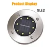 Solar Under Ground Lamp Leds Solar Lawn Light Garden Landscape Path Way Decoration Decking Light Warm White Cold White J220531