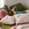 Set di biancheria da letto E-star China Store Adorabile stampa di animali domestici Quattro di biancheria da letto in cotone lavorato a maglia