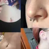 150pcs Paslanmaz Çelik 20G 14G 16G Dudak Kıkırdak Dil Kaş Göbek Göbek Düğmesi Halkası Piercing Mücevherler9580548