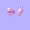 Pink Dark Earrings Gothic Girl Sweet Cool Stud Personality Original Design High-End Skull Shape Fashion Jewelry Accessories
