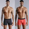 4pcs Set Hommes Boxer Shorts Boxers Doux pour Hommes Culottes Hommes Sous-Vêtements Homme Coton Sexy Sous-Vêtements Boxershorts Famille Calecon 220423