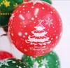 100pcs fête de Noël ballon en latex ballons verts dorés confettis air arbre de Noël fête d'anniversaire enfants décoration fournitures de mariage