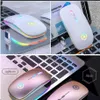 Epacket Wireless Mice Bluetooth RGB Rechargeable Silent Mouse Computer LED Backlit Ergonomic Gaming Mouse For Laptop PC24122180
