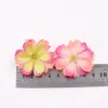 Mini Silk Plum Blossom kunstmatige bloem bruiloft decoratie diy krans clip clip accessoires handgemaakte ambachtelijke bloemen kop 0620